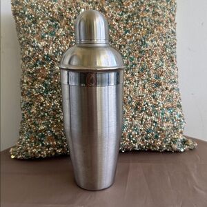 Oggi Vintage Large 3 Pc Bar Shaker Set - Stainless Steel